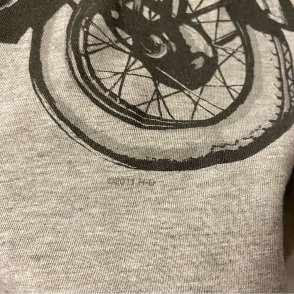 Y2K Vintage Harley Davidson Long Sleeve Shirt Grey Girl Biker Bike Babe Woman - Picture 14 of 14